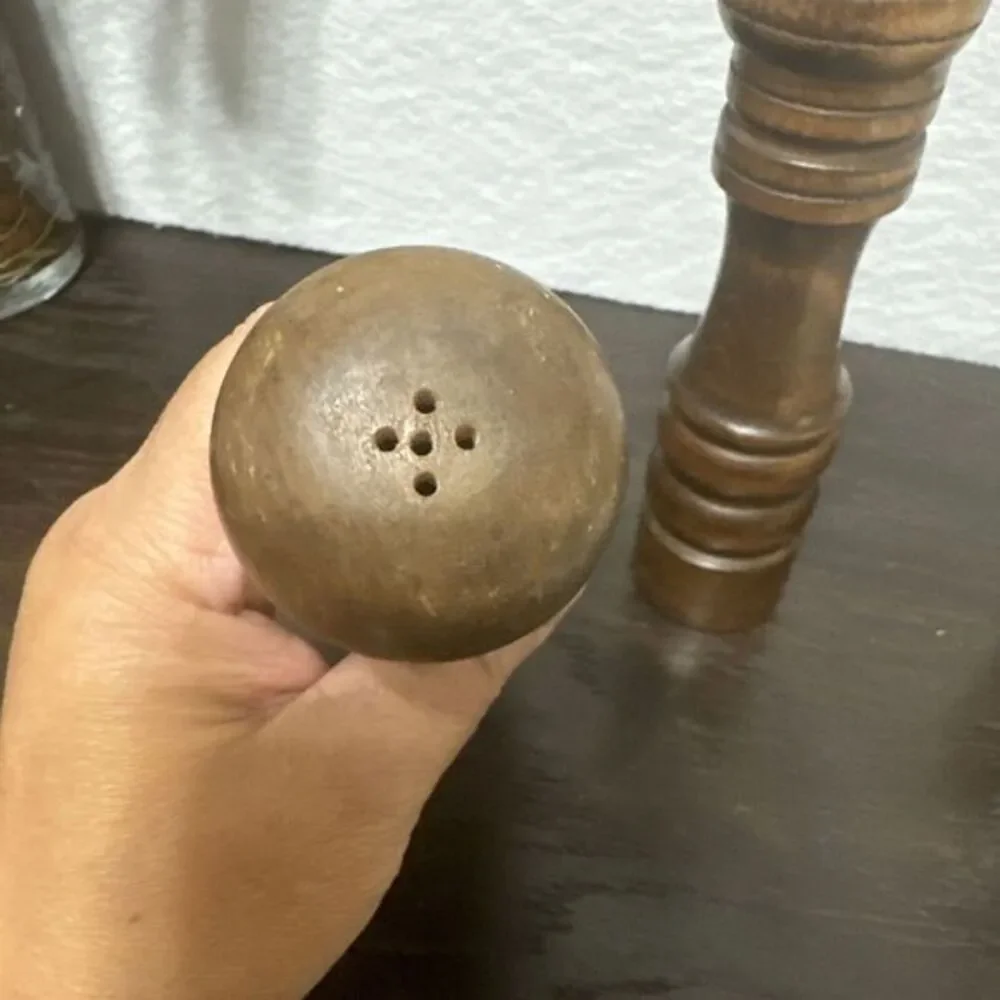 Vintage Wooden‎ Salt (6.75